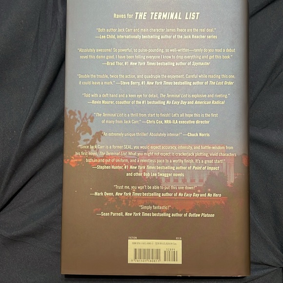 Hardcover: The Terminal List - New York Times bestseller-A Thriller by Jack Carr - Picture 2 of 6